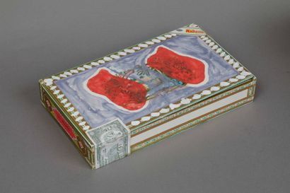 Claude VIALLAT (born 1936)
Cigar box painted...