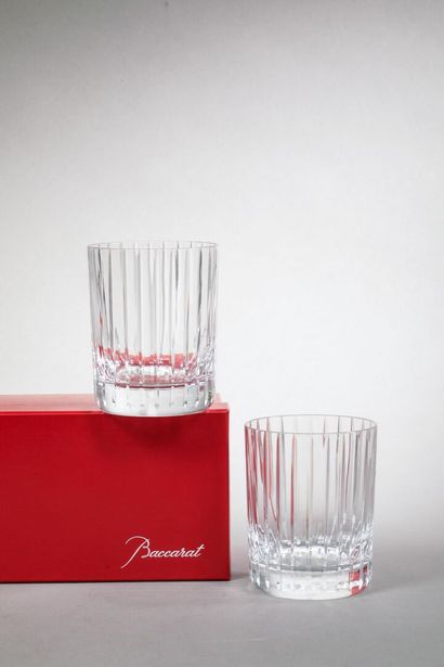 BACCARAT
2 verres à Whisky, modèle Harmonie.
H.:...