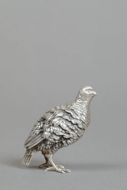 Petite Perdrix en argent . 
Poids: 175g 
Haut:...