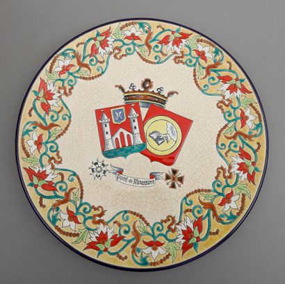 LONGWY, PLAT décoratif, « Pont-a-Mousson...