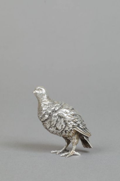 Petite Perdrix en argent . 
Poids: 175g 
Haut:...