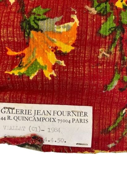Claude VIALLAT (born 1936)
Cul de fauteuil,...