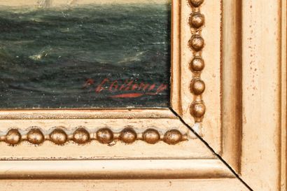 19th century FRENCH SCHOOL
Marine
Oil on...
