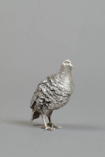 Petite Perdrix en argent . 
Poids: 175g 
Haut:...