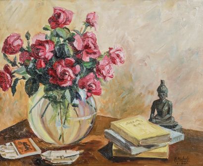 MODERN SCHOOL
Still life with vase of flowers...