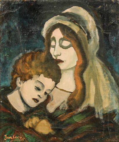 MODERN SCHOOL
Mother and Child
Oil on canvas...