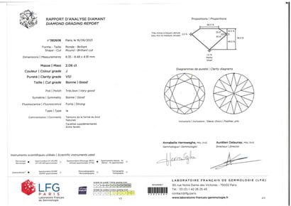 Important ring in 750 thousandths (18k) white...