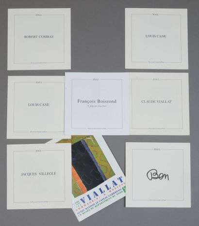 Set of 7 Palais des Congrès exhibition cards...