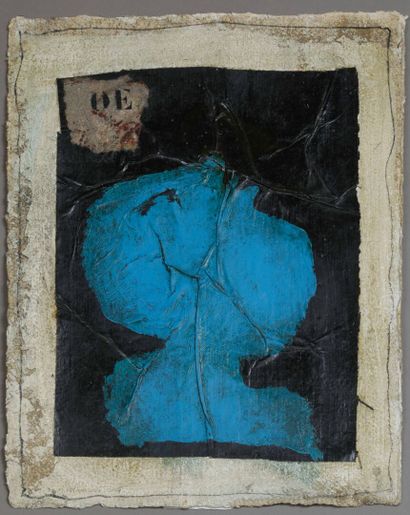 James COIGNARD (1925-2008)
Blue head composition
Mixed...