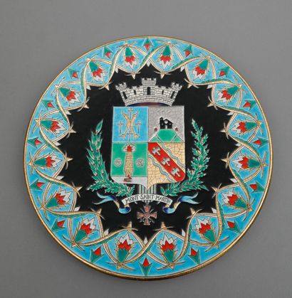 LONGWY, Ateliers d'art,
PLAT décoratif commémoratif,...