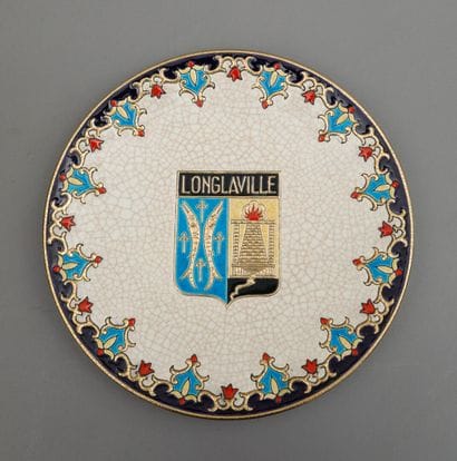 LONGWY, PLAT décoratif commémoratif, « Citoyen...
