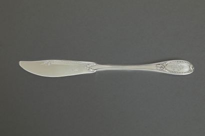 TIRBOUR (M.O.)
Couteau à beurre en argent...