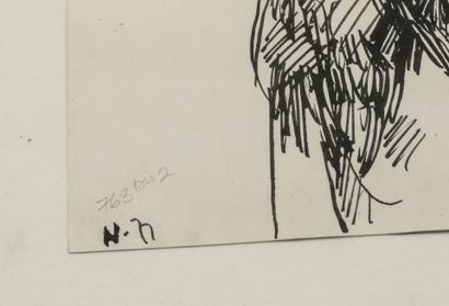 Gisèle LACROIX (born 1935)
Abstraction, 1971
Ink...