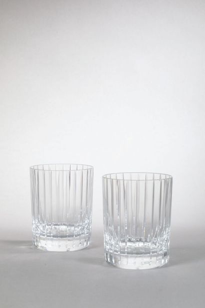 BACCARAT
2 verres à Whisky, modèle Harmonie.
H.:...