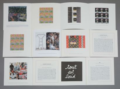 Set of 7 Palais des Congrès exhibition cards...
