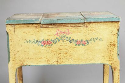 Dressing table decorated with cherubs and...