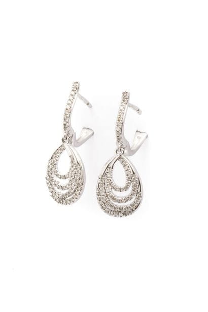 Jolie paire de pendants d'oreilles en or...