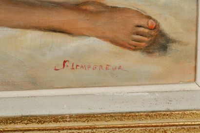 MODERN SCHOOL
Reclining nude
Oil on canvas...