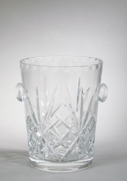 Seau à Champagne en Cristal Taillé, H.q De...