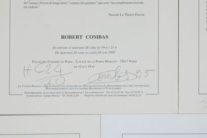Set of 7 Palais des Congrès exhibition cards...