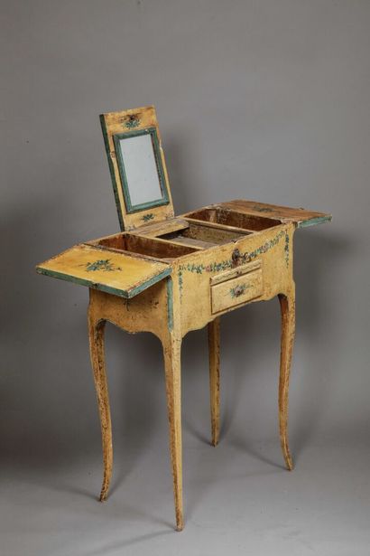 Dressing table decorated with cherubs and...