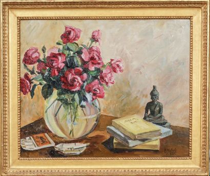 MODERN SCHOOL
Still life with vase of flowers...