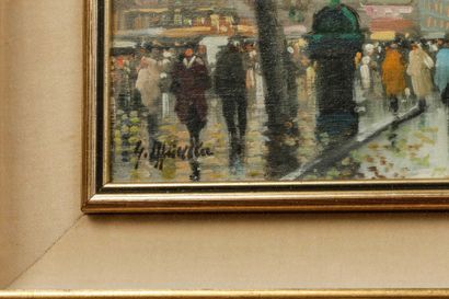 XXth CENTURY SCHOOL
Paris, the Grands Boulevards
Oil...