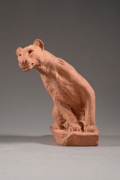 Roger GODCHAUX (1878-1958)
Lionne aux Aguets
Sculpture...