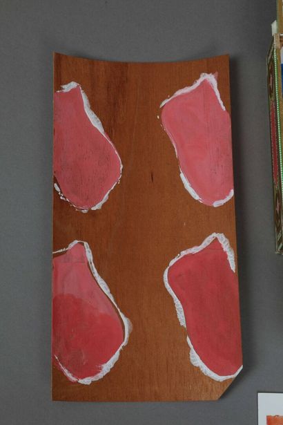 Claude VIALLAT (born 1936)
Cigar box painted...