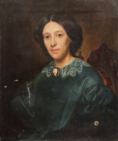 19th century FRENCH SCHOOL
Portrait of a...