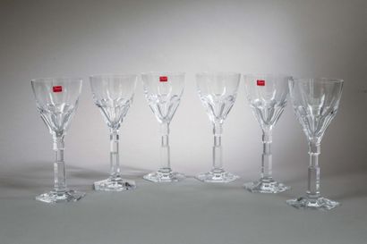 Thomas BASTIDE pour BACCARAT, 2011.
6 verres...