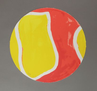 Claude VIALLAT(born 1936), 
Tondo Ying-Yang2...