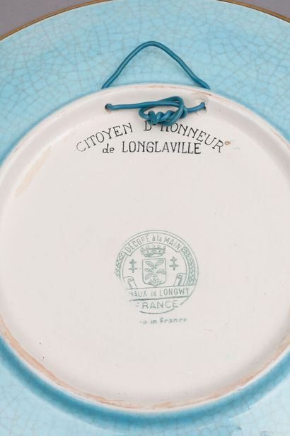 LONGWY, PLAT décoratif commémoratif, « Citoyen...