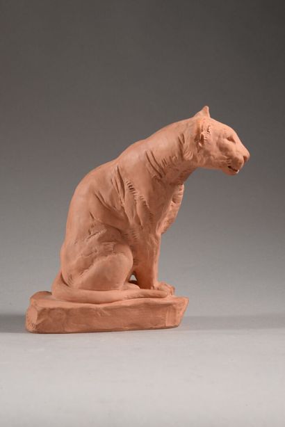 Roger GODCHAUX (1878-1958)
Lionne aux Aguets
Sculpture...