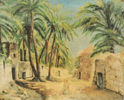 ORIENTALIST SCHOOL
In the Oasis
Oil on board,...