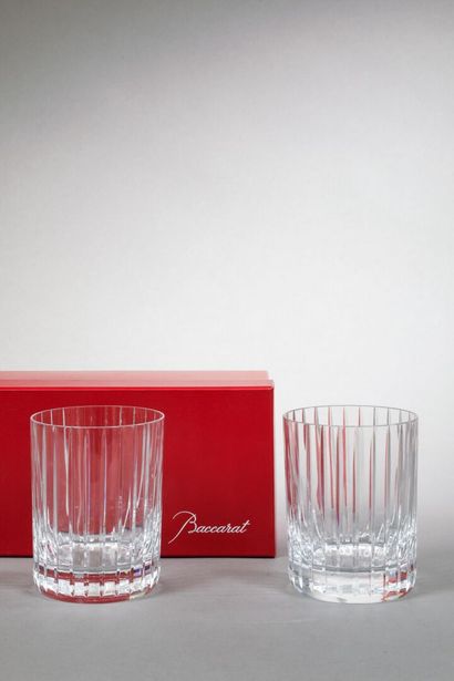 BACCARAT
2 verres à Whisky, modèle Harmonie.
H.:...