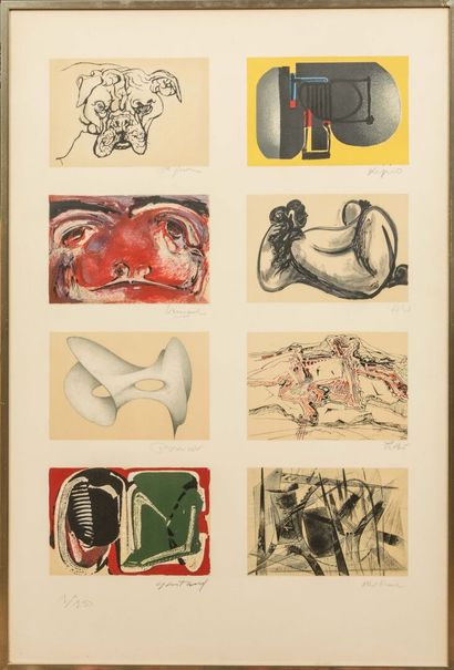 Collectif
Color lithograph on paper, with...