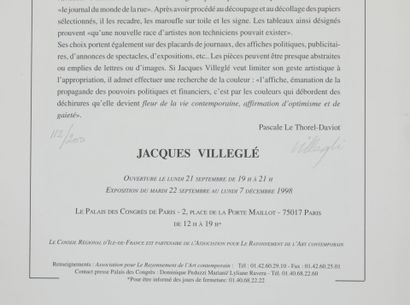 Set of 7 Palais des Congrès exhibition cards...