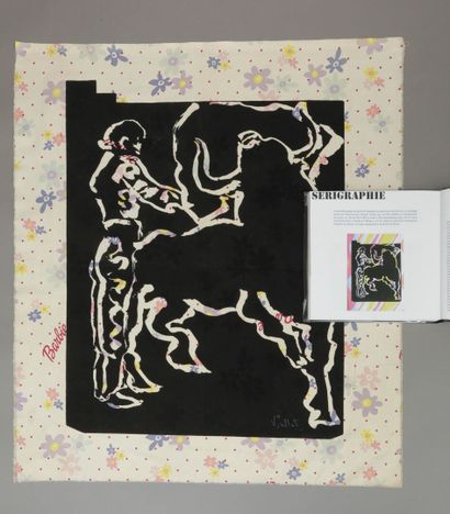 Claude Viallat (born 1936), 
Passe de Pecho
Serigraphy...