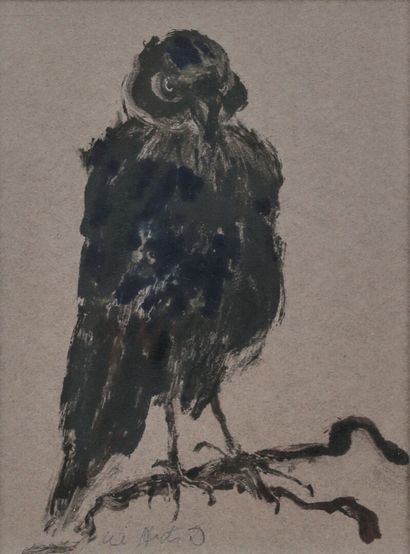 MODERN SCHOOL, 20th century
Black bird on...