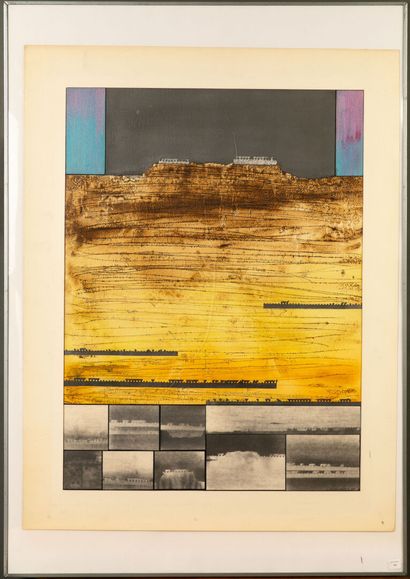 Jean-Pierre VIELFAURE (1930-2015) 
Composition,1980
Mixed...