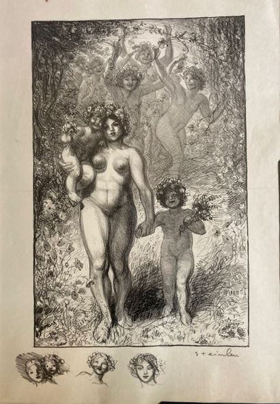 Théophile-Alexandre STEINLEN (1859-1923)
Floréal...