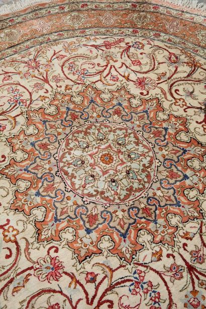 Very Fine and Original Silk Ghoum
Iran
Shah...