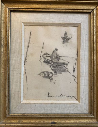 Fernand NEGRE (1899-1985)
Fishermen
Pencil...