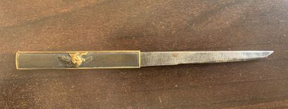 TANTÔ with hira-zukuri blade, hamon not easily...