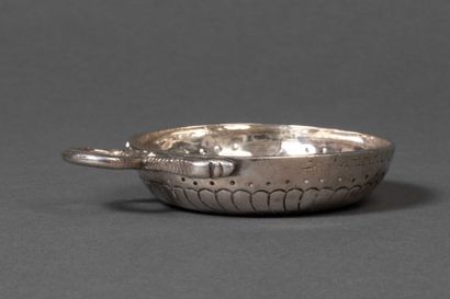 Silver wine stein, snake handle, twisted...