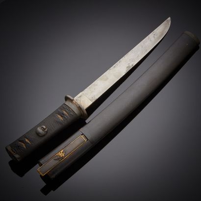 TANTÔ with hira-zukuri blade, hamon not easily...