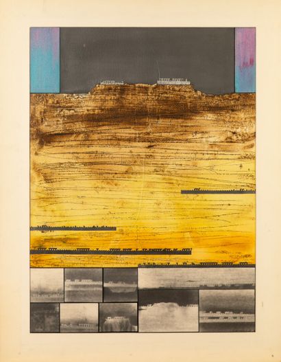 Jean-Pierre VIELFAURE (1930-2015) 
Composition,1980
Mixed...