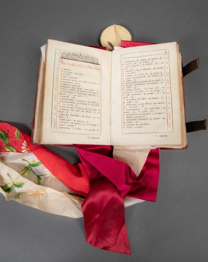 Printed EVANGELARY or PSAUTIER, written in...
