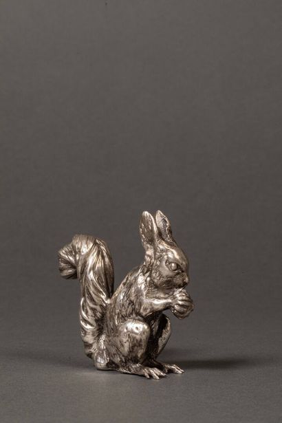 Silver squirrel holding a hazelnut.
Weight:...